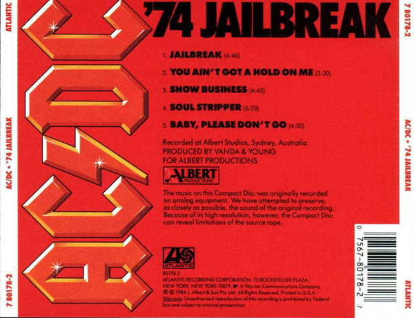 Album / AC/DC / '74 Jailbreak