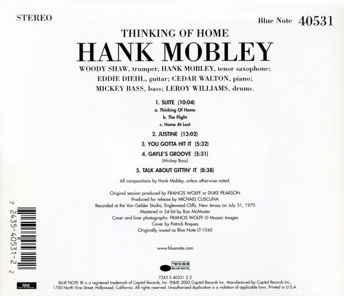 Hank Mobley - Thinking Of Home (2002) :: maniadb.com